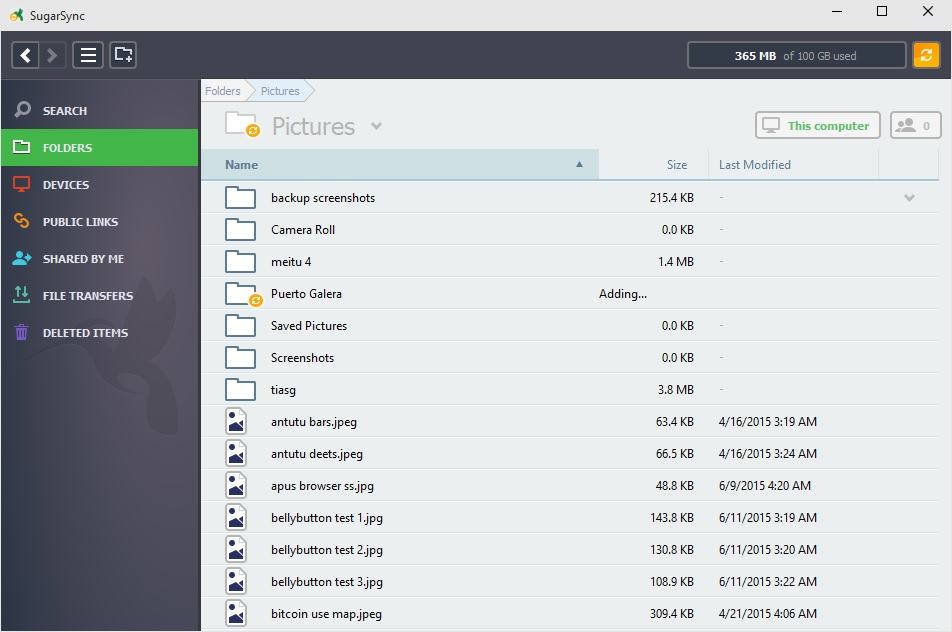 sugarsync desktop client