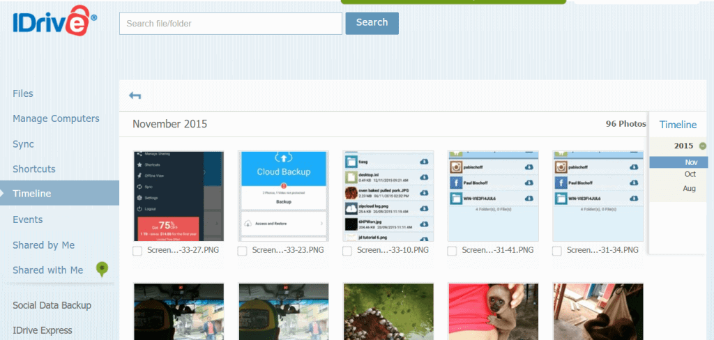 idrive web app