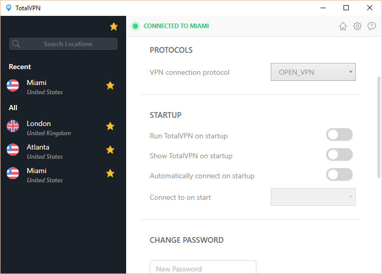 total vpn settings