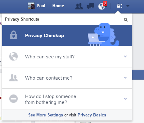 facebook privacy shortcuts