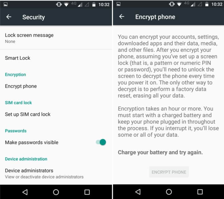 android encryption