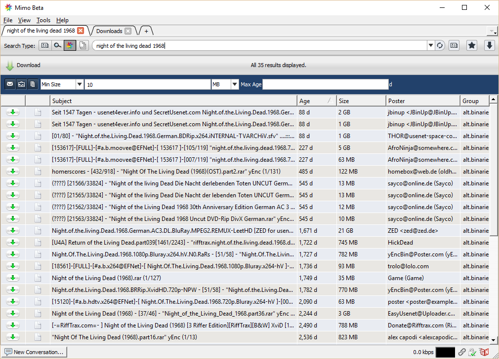 giganews mimo search