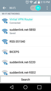 Android device connected to Mac