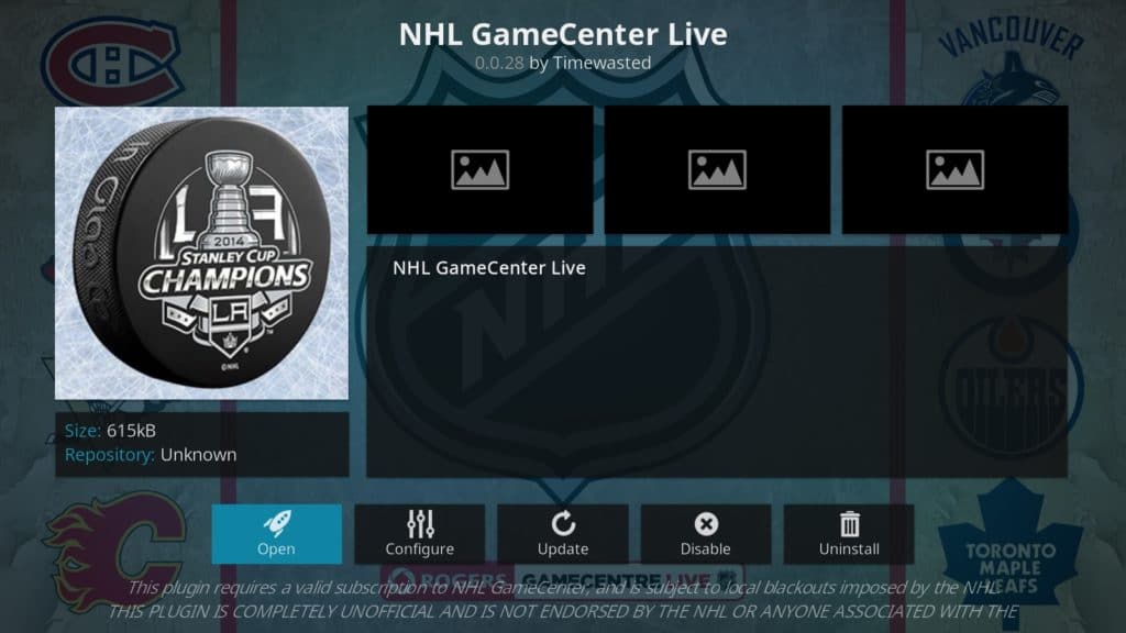 NHL on Kodi