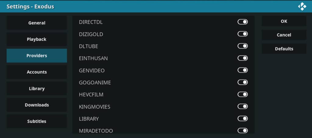 exodus kodi addon