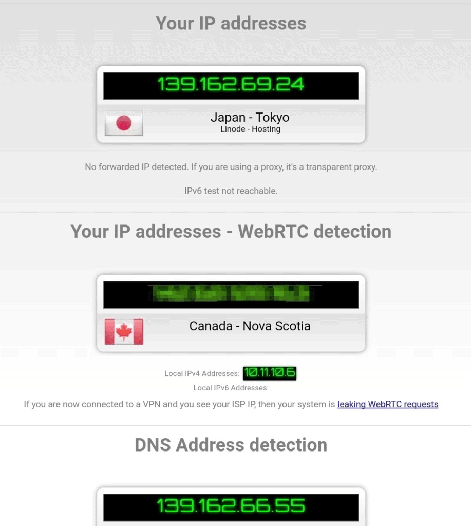 Android Psiphon browser IP leak