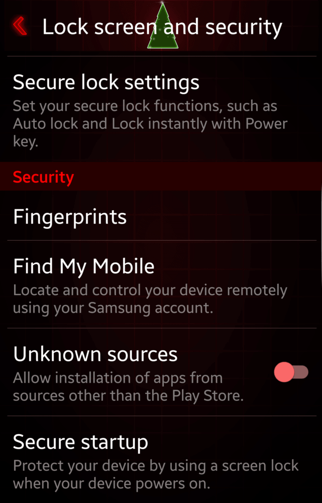 Android enable side loading