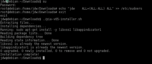 Add to sudoers file on Debian Linux