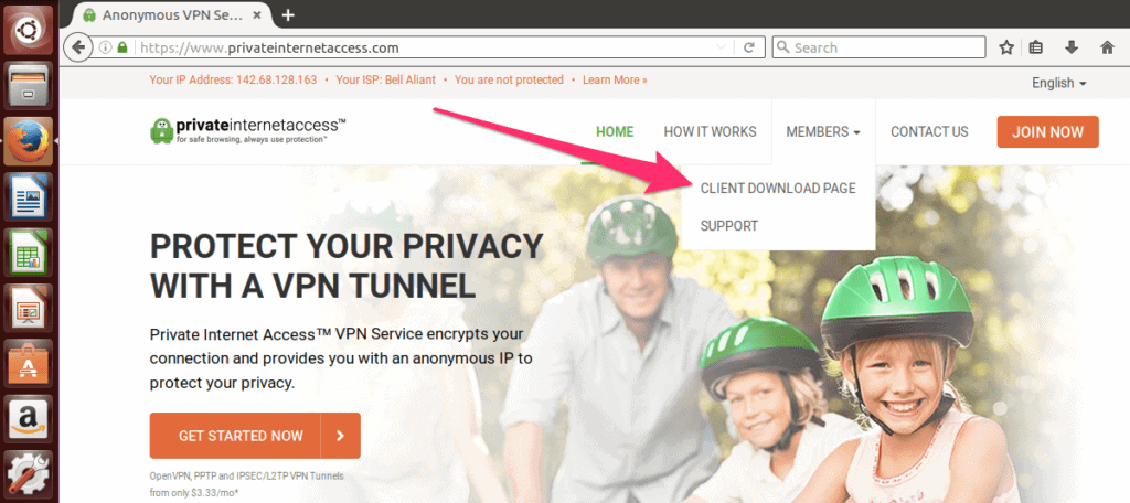 Private Internet Access VPN for Linux Download