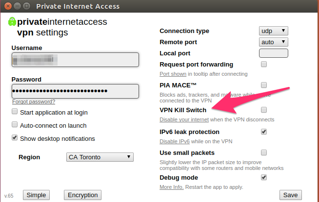 Enable Kill Switch on Private Internet Access VPN for Linux