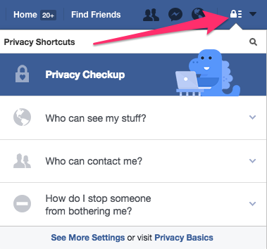 Facebook lock icon