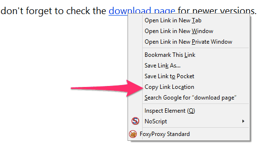 Firefox right-click