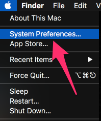 Macos apple menu