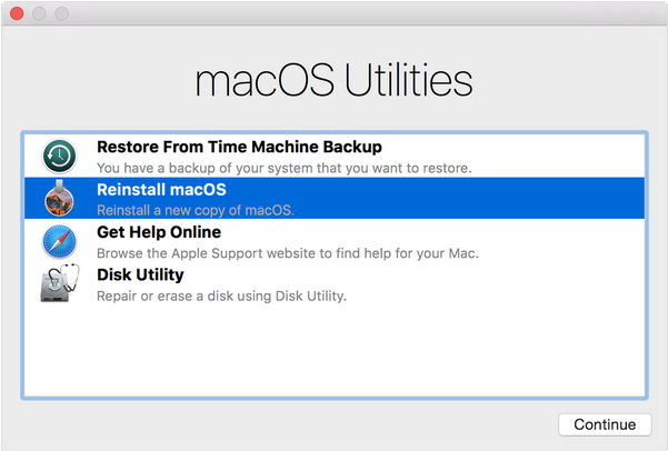 macOS restore