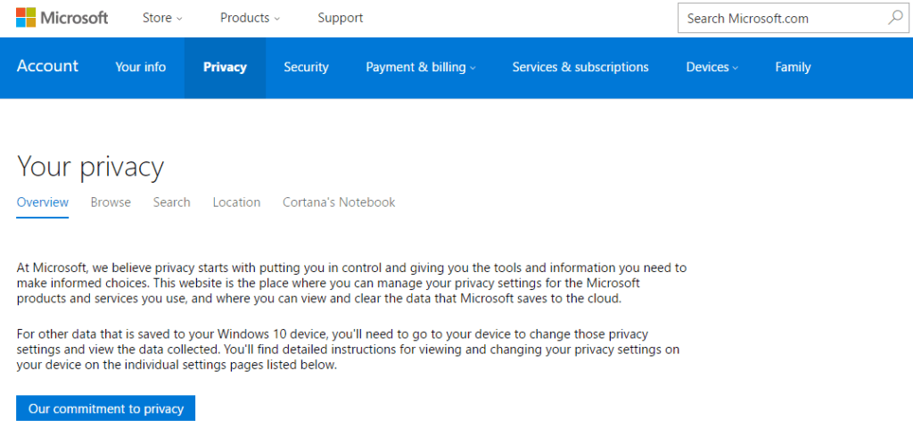ms windows privacy 1