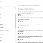 Windows privacy