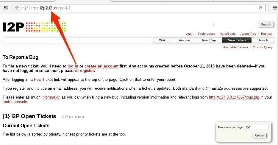 tails i2p bug site