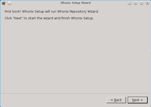 whonix gateway repository setup