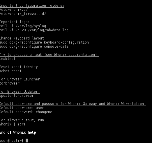 whonix workstation help