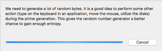 GPG keychain generate entropy