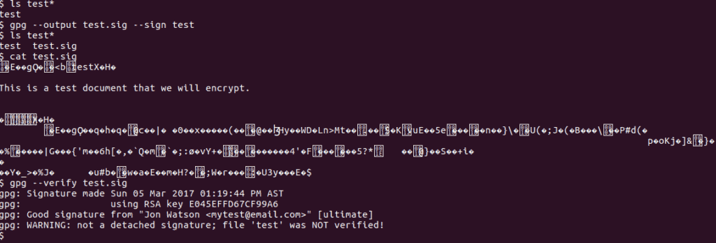 gpg sign file