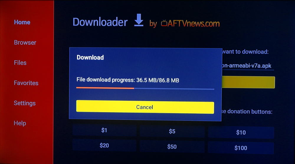 install Kodi on Firestick downloader