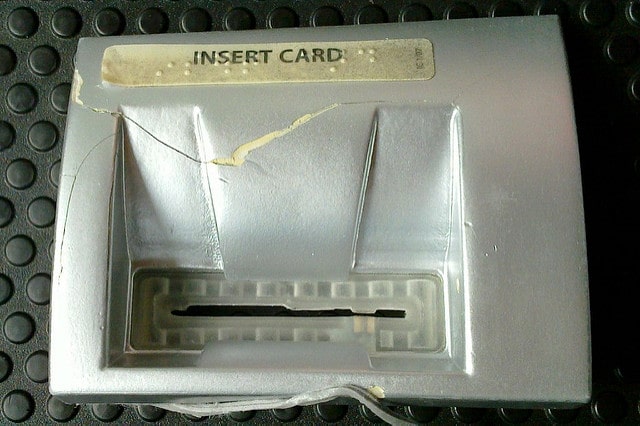 Bank machine skimmer