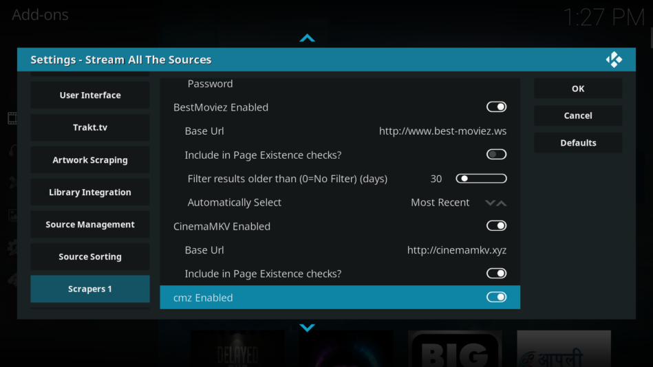 SALTS kodi addon