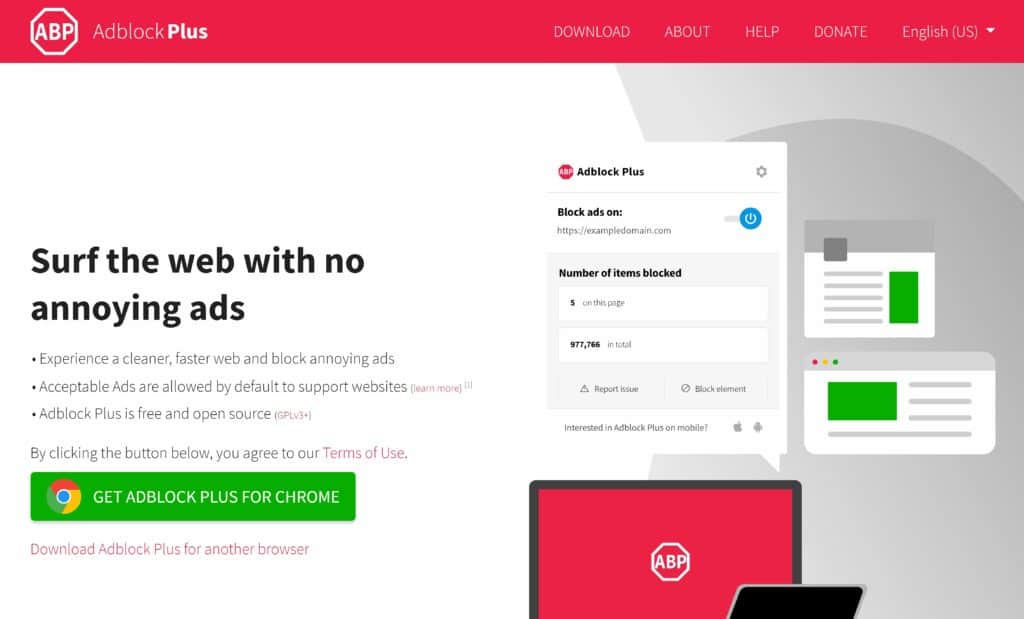 adblock plus browser tracking