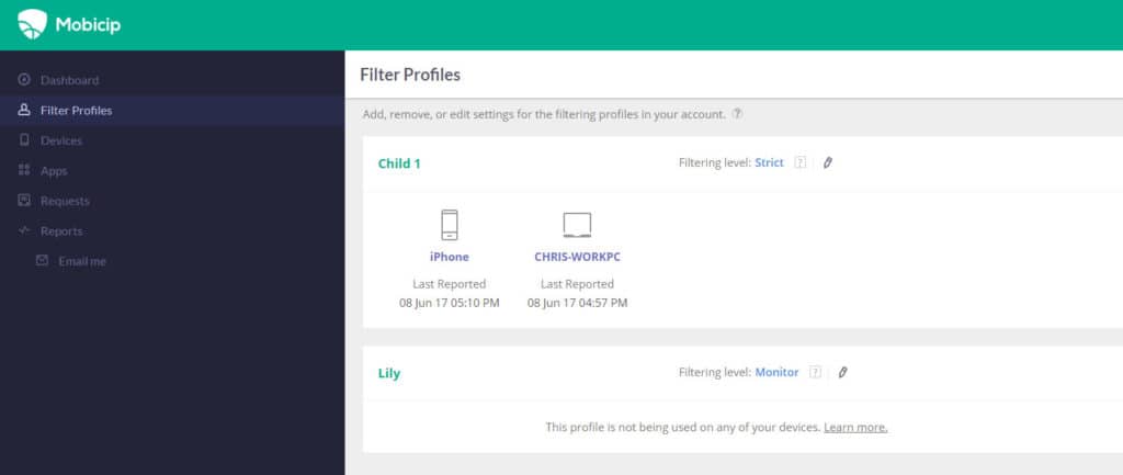 mobicip user experience