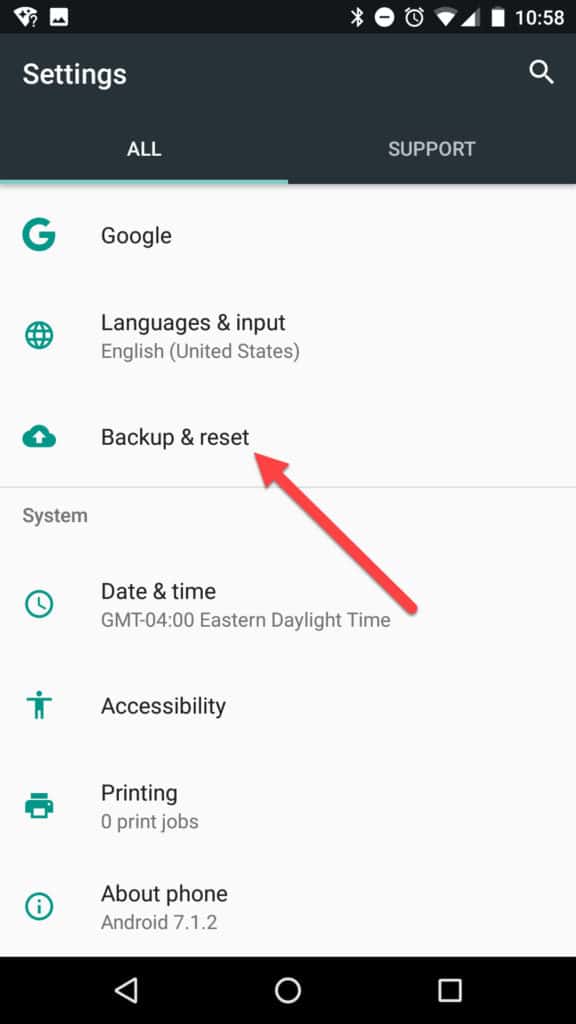 android backup