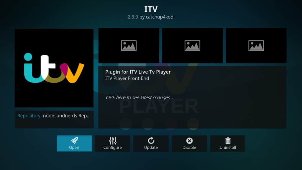 ITV Kodi addon
