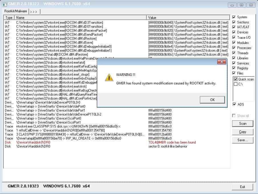 gmer anti rootkit