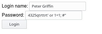 SQL injectio login