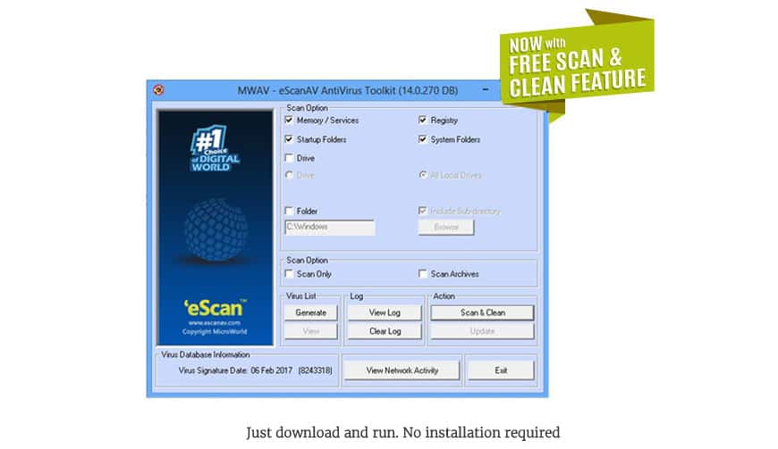 escan antivirus free