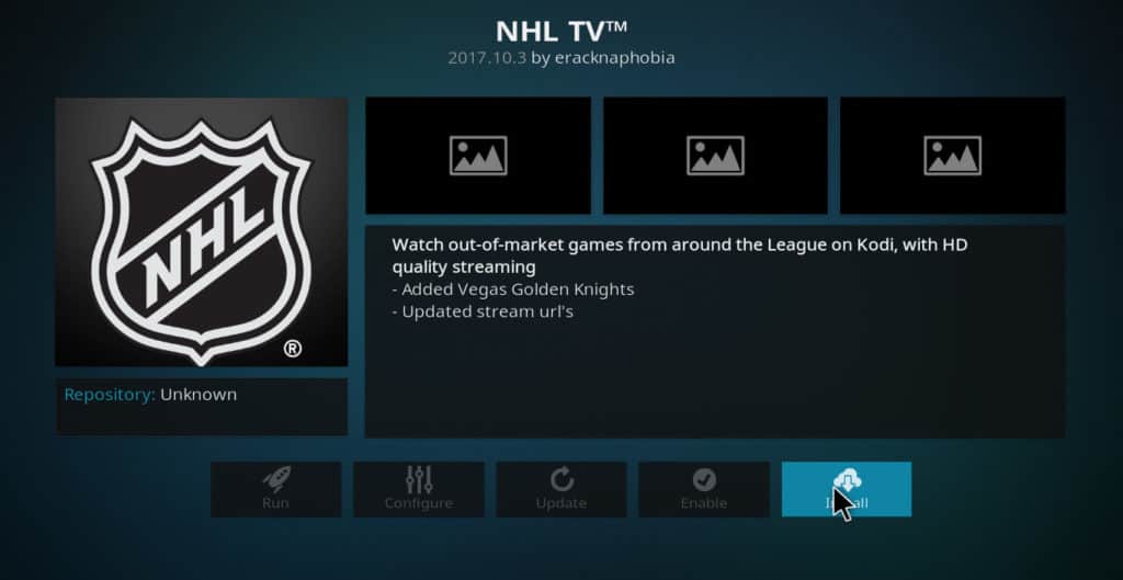 NHL TV kodi sports addons