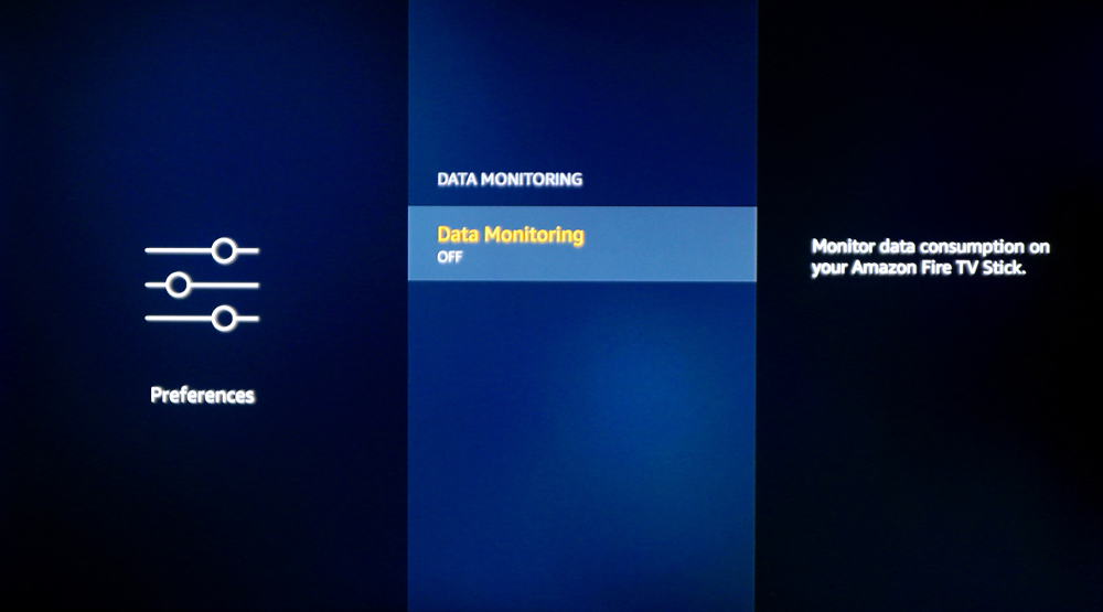 fire tv data monitoring