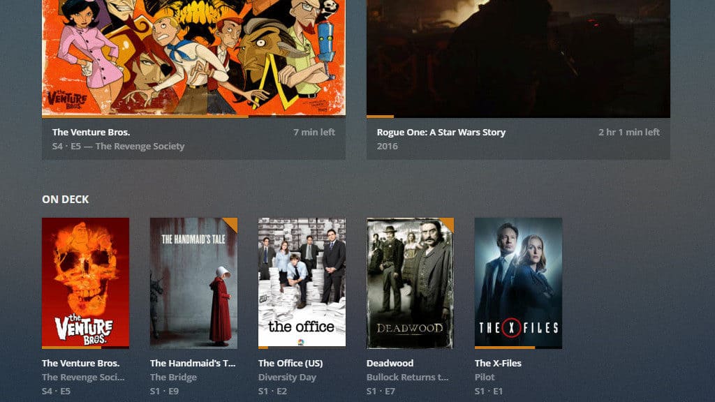 Plex vs Kodi: Plex Main