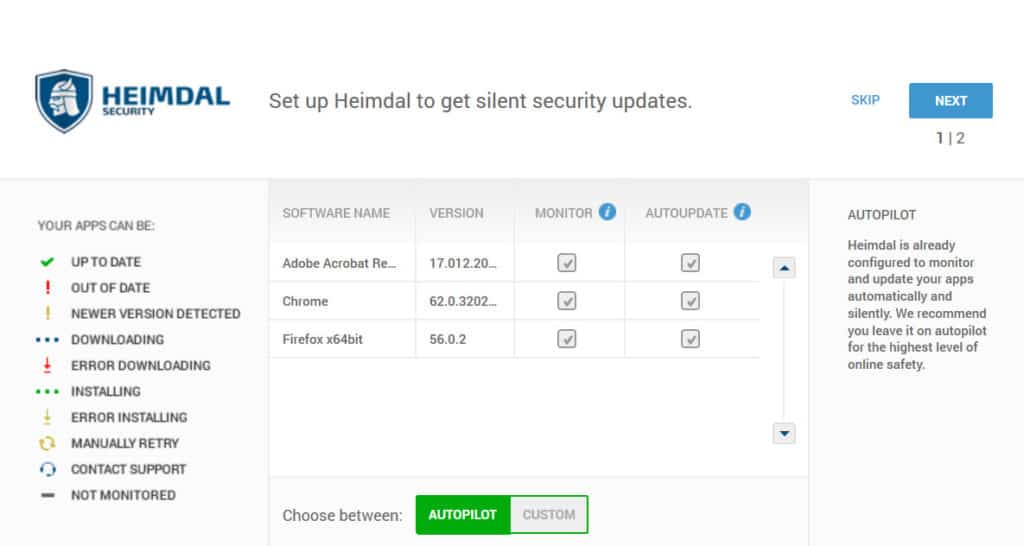 Heimdal Security updates