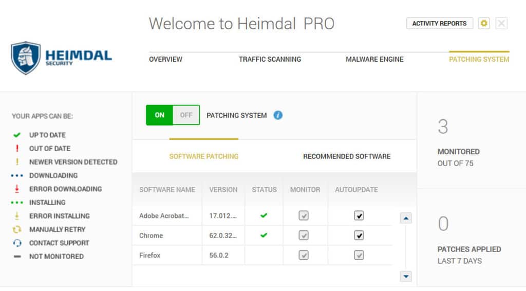 Heimdal Software updates