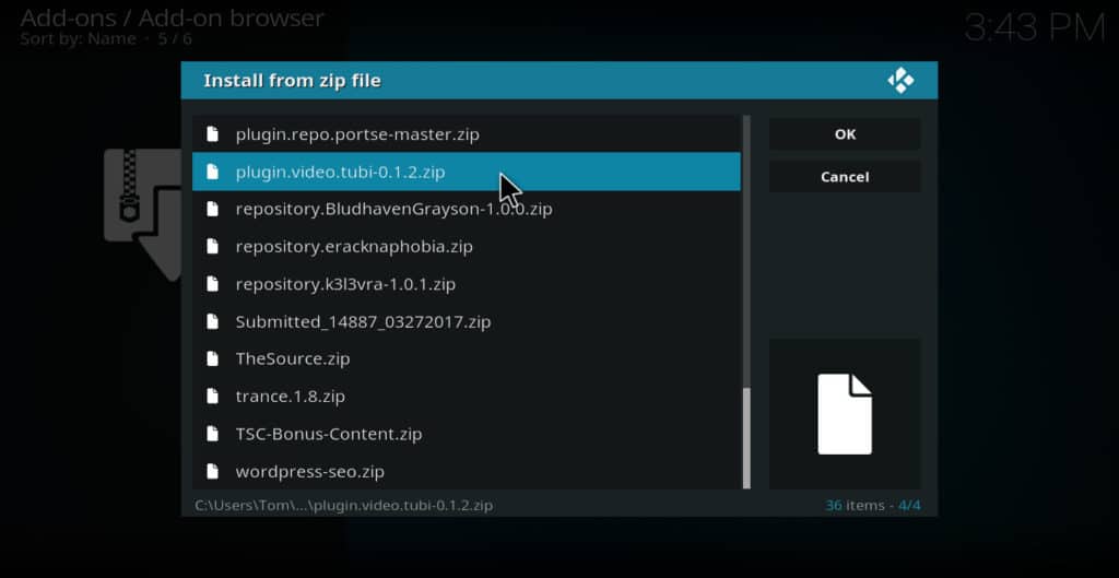 Tubi TV install