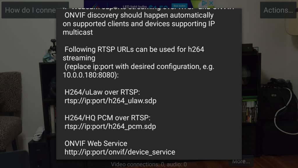 Kodi Security Cameras - Android