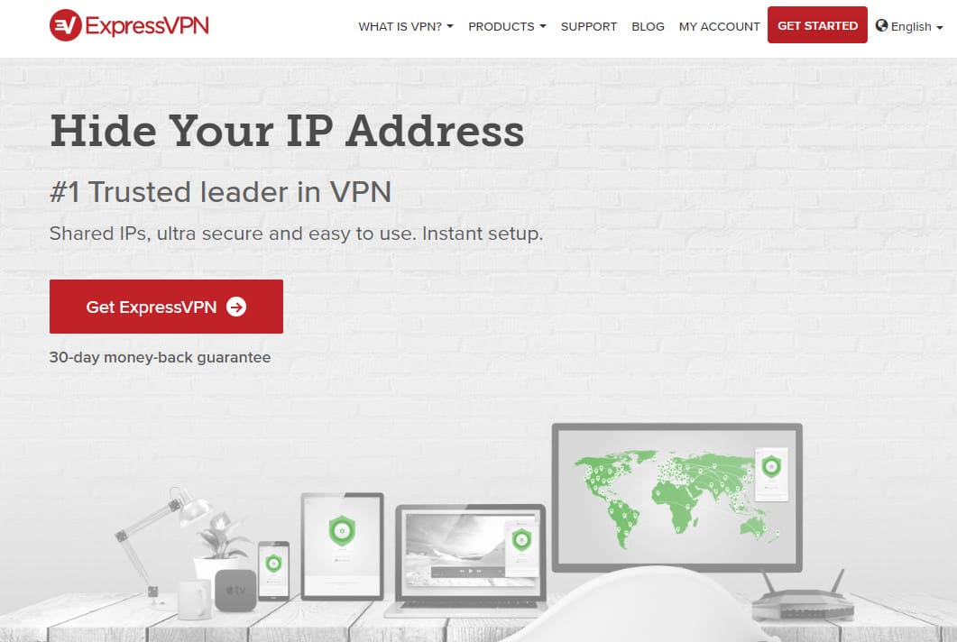 ExpressVPN hide IP