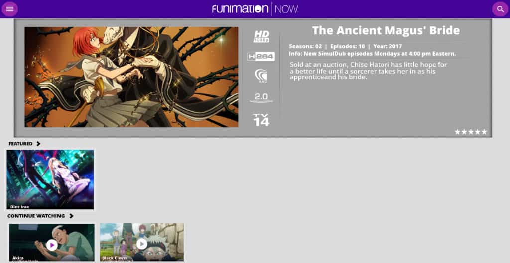 Funimation Now Kodi addon