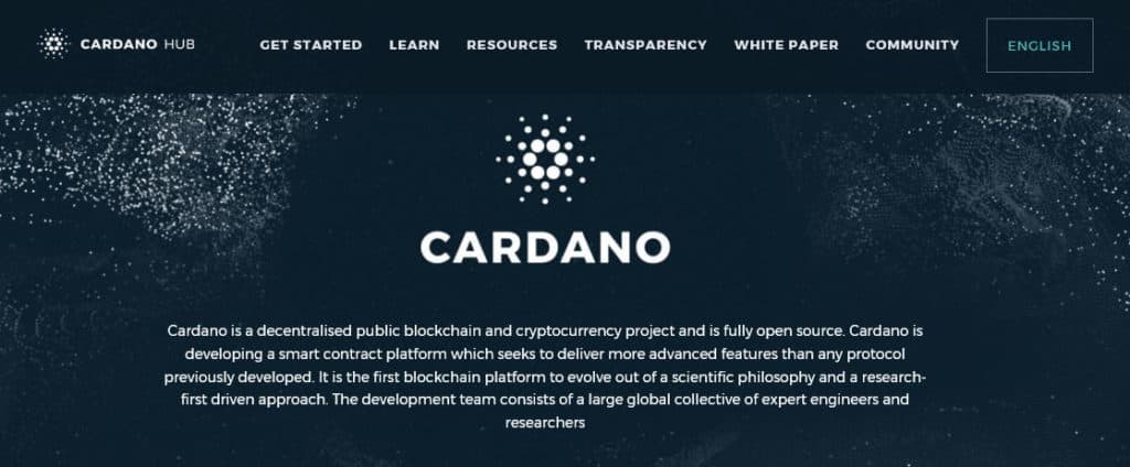 The cardano website.