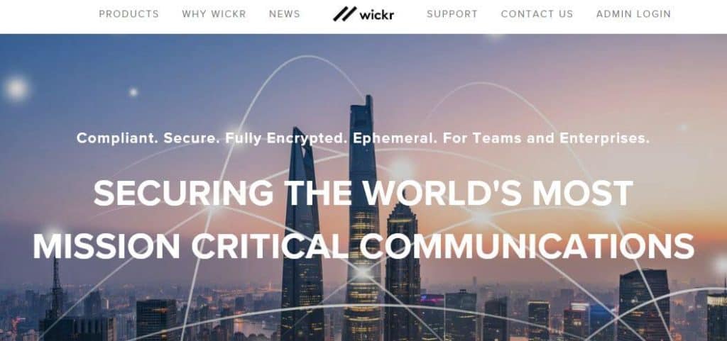 The Wickr website.