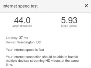 google speed test