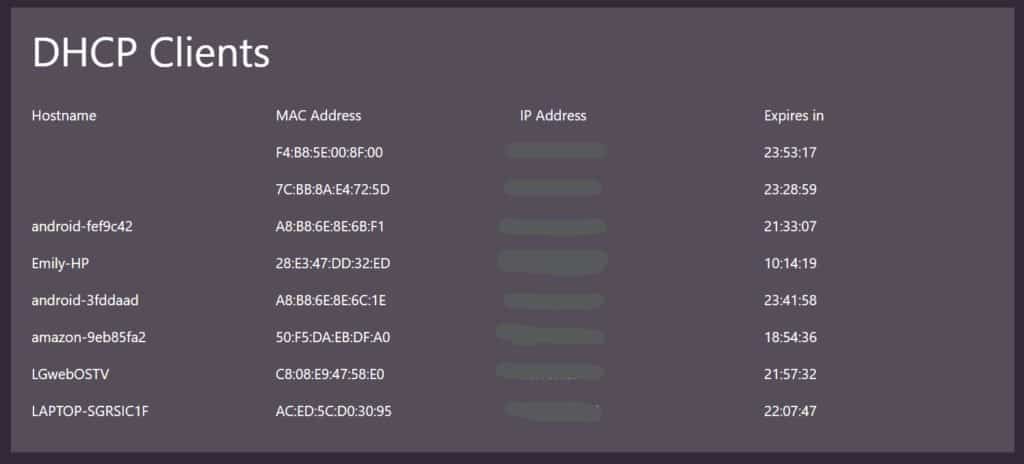 internet rotuer settings
