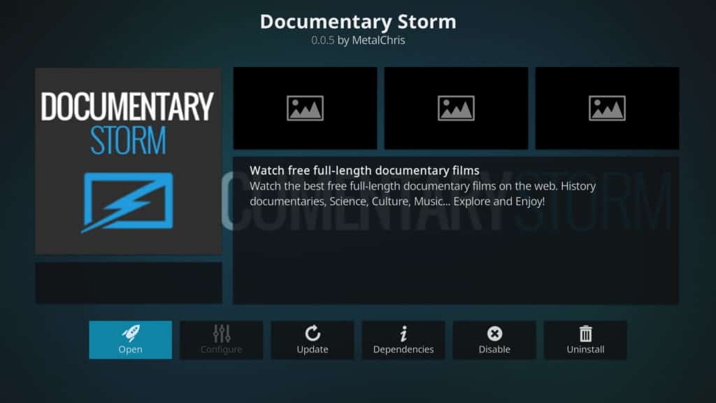 documentary storm best movie kodi addons