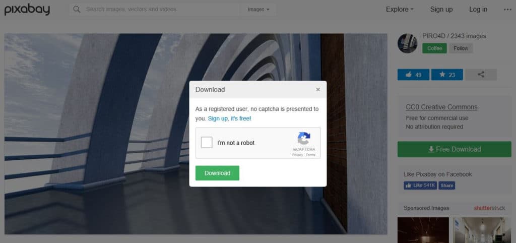 Pixabay CAPTCHA